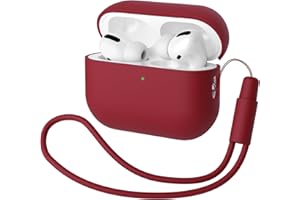 Compatible with Airpods Pro 2nd Generation Case 2022, Mocarheri Ultra Thin Silicone Shockproof Soft Protective Case for Airpods Pro 2, Full Protection for Airpods Pro 2 Case Cover (Wine Red)
