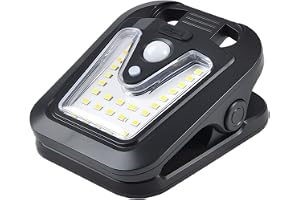 Motion Sensor Solar Lights - USB Rechargeable Lamp,Waterproof 4 Modes Solar Clip Lights - for Garden Patio Yard Deck Porch Pathway Stair Balcony Driveway Walkway Lawn Railing Home