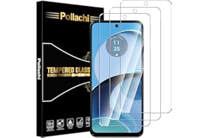 Pollachi Ochraniacz ekranu do Motorola Moto G14, osłona ekranu ze szkła hartowanego, twardość 9H, odporna na zarysowania, folia ochronna bez pęcherzyków powietrza, zaprojektowana dla Motorola Moto G14