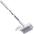 Anvirtue 5 in 1 Keyboard & Earphone Cleaner Multi-Function Computer Cleaning Tools Kit Corner Gap Duster Keycap Puller (White Gray)