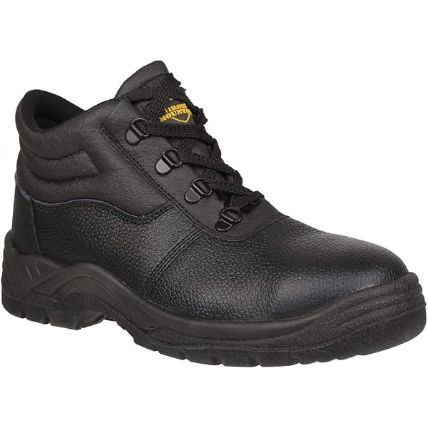 Himalayan 2415 S1P SRC Black Leather Steel Toe Cap Work Chukka Safety Boots – PPE Certified