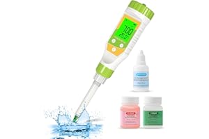 GISNPA pHmetro Digitale per Alimenti, Risoluzione 0,01 ad Alta Precisione con Display LCD Retroilluminato e ATC per Carne, Pane, Conserve, Birra, Formaggio, Campioni Solidi, Terreni Morbidi e Acqua