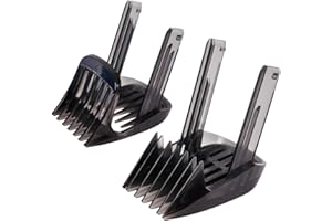 EIROVYA 2 PCS pettini tagliacapelli pettine capelli Pettine di ricambio Pettine tagliacapelli Compatibile con HC9450 HC9490 HC7460 HC9452 regolabile（1-7mm+7-24mm）