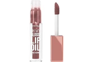 Rimmel Oh My Gloss! Lip Oil 009 Cappuccino, Juicy Shine, Hydrates & Naturally Plumps, Moisture Boost, Vitamin E, Replenishes & Restores the Lips, Coconut Oil, Non-Sticky, Vegan & Cruelty Free
