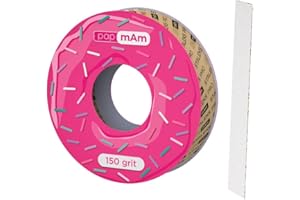 STALEKS PRO BOBBINAIL Ricambio Monouso Lime Bianco Papmam Expert per Donut Dispenser Lime 7 mt (Grana 150)