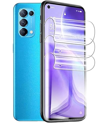 Pellicola Idrogel Per OPPO Reno 4Z - Protezione Schermo Doppio Strato, Ultra Sottile, Anti Graffi, Trasparente