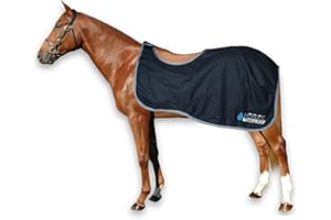 Horses, Couvre-reni étanche Horses Exercise, doux, confortable, résistant, taille S-128 cm à XL-155 cm, disponible en bleu