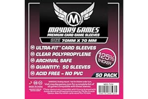 50 Mayday 70 x 70 Small Square Premium Card Sleeves Board Game