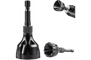 KCLKDA Deburring External Chamfer Tool, Pipe Deburring Tool with Tungsten Steel Blade Hex Shank Chamfer Tools Deburrings Chamfering Drill Black for Pipes, Bolts, and Drill Bits, Small Size (3-20mm)