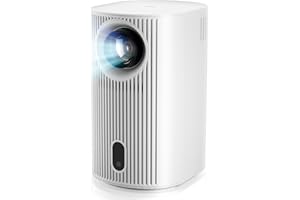 PUTBECY Projector [Seamless Autofocus] with WIFI 6 and Bluetooth 5.4, 4K 1080P Portable Projector 200'' Screen Smart Movie Projector Auto Keystone Compatible for Laptop, PC, Smartphone