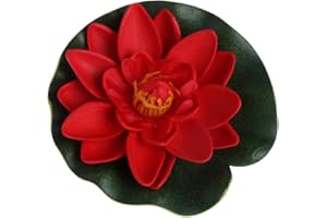 JAGENIE Fleurs artificielles : nénuphar/lotus flottant pour étang ou aquarium