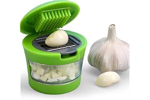 Generisk vitlökspress – krossare, skärare, hackare, mossare; kryddhackare, 2,8 W x 2,6 H