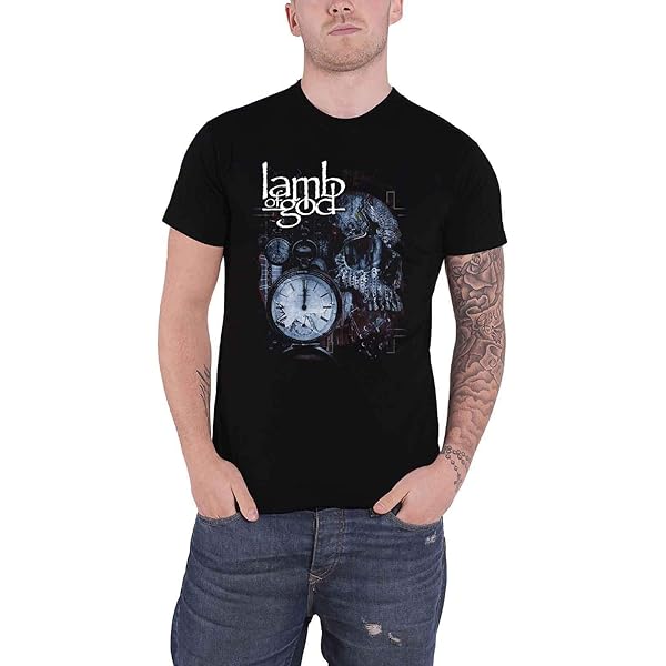 Lamb Of God T Shirt Enough Is Enough Band Logo Nuovo Ufficiale Uomo Nero - Foto 9
