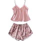 Merry See Dantel İşlemeli &Ccedil;i&ccedil;ek Desenli Şort Pijama Takımı