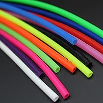 Tigofly 12pc Luminous Silicone Fly Tying Tubes – 3x4mm, 6 Colors, Soft & Flexible, 10 Inch Length