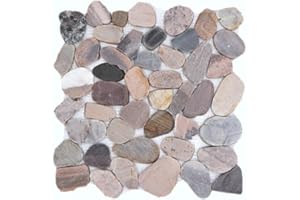 MOSAIK-NETZWERK beige Grigio rosso Ciottoli di fiume soggiorno cucina bagno