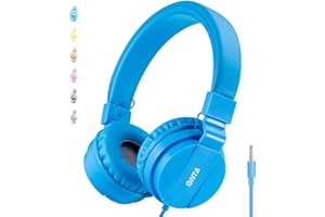 Faltbare Kopfhörer Gorsun von ONTA, einstellbare, leichte On-Ear-Kopfhörer für Smartphones, Laptops, Computer und MP3-/MP4-Player blau