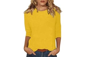 WEOPLKIN Femme Chemisier Coton Et Lin pour Femmes Col en O Bouton Manches Longues Tops Couleur Unie LâChe Respirant T-Shirts Grande Taille Pas Casual Coton Lin Tunique Blouse