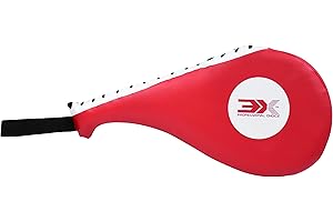 3X PROFESSIONAL CHOICE 3X Sports Taekwondo Double Kick Pads Target Boxing Taekwondo Karate Kickboxing Training TKD Kicking Pad Practice Kick Target Training Double Face Kick Foot Pad Martial Arts Equipment Sporting Goods