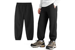 Hoseay Softshell Trekking Chłopcy Dziewczęta Wyściełane Wodoodporne Termiczne Spodnie Turystyczne Wiatroszczelne Spodnie Sportowe Na Zewnątrz Jesień Zima Chłopcy 6-14 lat