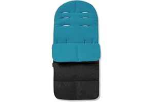 FOR YOUR LITTLE ONE FYLO Premium Footmuff/Cosy Toes Fleece Lined Cosytoes Universal Fitting for Pushchairs Strollers Prams Buggy Baby 100cm - Ocean Blue