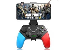 arVin Wireless Game Controller für iPhone, Android, PC, Bluetooth Mobile Gaming Controller für iPhone 15, iPhone 16, Samsung Galaxy S24, Huawei, Motorola, OnePlus, Google-Call of Duty (Rot und Blau)