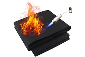 Nicoman Welding Blanket Fireproof Mat 70 x 30 x 0.5 cm, Carbon Felt High Temper Fire Proof Insulation Pad up to 1800°F Heat Resistant Material Flame Retardant Fabric for Grill Stove Pit Soldering