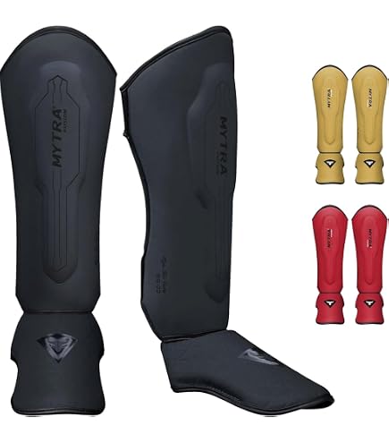 Protezioni Gambe Piedi Kickboxing Parastinchi Protezione Gambe MMA Muay Thai Kick Boxing - Taglie S/M/L/XL, Per Allenamento E Combattimento, Marca RAX Parastinchi Kick Boxing