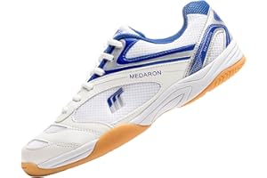 JiuQing Scarpe da Ping Pong da Donna per Uomo Indoor Antiscivolo Traspiranti per L'allenamento di Pickleball da Tennis