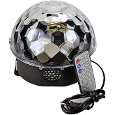 Mobee Parti Malzemesi Sese Duyarlı Bluetoothlu Led K&uuml;re Disko Topu Renkli Işıklı Lazer