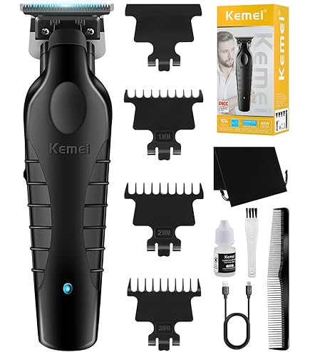 JRL GHOST Professional Cordless Hair Clipper - W/Cool Blade Technology For Men's Grooming - Rechargeable, Quiet, Up To 7500 RPM, 5HR Run Time, Equipped W/Fade Blade & Reset IQ Charging Dock (White