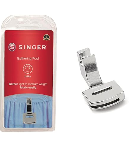 Pied Presseur Anti-adhésif SINGER - Pour Coudre Cuir, Vinyle, Plastique, Tissu Laminé (Revêtement Téflon)
