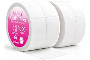 LALILL 1 000 luddfria tamponger för Cleaner, Aceton Remover - Nageldesign manikyr våtservetter - luddfri cellulosa - gel, lack, naglar