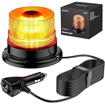Gyrophare Bleu Rechargeable Avec Télécommande - 12V, 9 Modes, Magnétique Pour Voiture, Camion, Tracteur