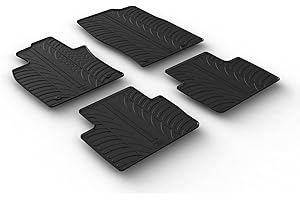 GLEDRING Alfombrillas de Goma Compatible con Mazda CX-3 2015- (Perfil T 4-Partes + Clips de Montaje)