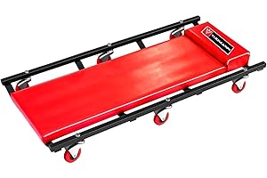 KRAFTMÜLLER Chariot de visite WIDMANN CH-02-6 roues pour atelier mécanique, Supporte jusqu'à 150 kg, Garage, mécanicien