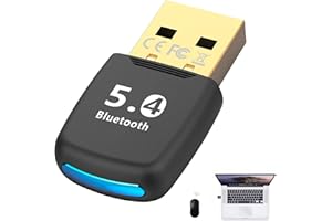 SEEFEY Dongle Bluetooth 5.4,Adaptateur Bluetooth pour PC,pour Windows 11 10 8.1,Casque,Clavier,Smartphone,Tablette,Plug and Play