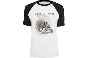 Dream Theater Distance Over Time Homme T-Shirt Manches Courtes Blanc/Noir Regular/Coupe Standard