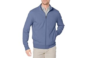 Amazon Essentials Mężczyźni Lekka bluza French Terry z zamkiem błyskawicznym