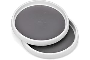 HATANSE 2 Pezzi Portaspezie Girevole 25cm 360° Piatto Girevole Portaspezie Lazy Susan Organizer Girevole da Cucina per Credenza Frigorifero Cucina Bagno