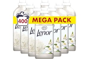 Lenor Adoucissant La Sélection, 400 Lavages (1.15L x 8), Assouplissant Linge, Fleurs de Tilleul Et Cristaux Marins, Notre Meilleure Fraîcheur et Notre Douceur Végétale