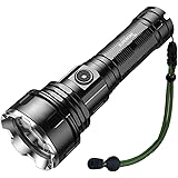 SuperFire R3 Powerful Torch LED Rechargeable Super Bright 3000 Lumens Torch Waterproof Flashlight with 5200mAh Rechargeable B