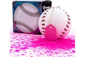 Winsharp Gender Reveal Baseball - Single Balls - Exploding Pink and/or Blue Powder Baseballs - Choose Your Ball Color - Best Idea for Boy or Girl Softball Baby Revealing Party Balls Ideas Decorations