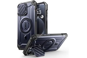 SUPCASE Etui do iPhone'a 15 Pro Max 6,7" (2023) z ochroną aparatu [MagSafe kompatybilne] [UB Pro Mag XT] Zintegrowane, odporne na wstrząsy z wbudowaną podpórką (Góra)