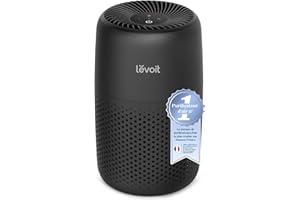 LEVOIT Purificateur d'air avec filtre HEPA, purificateur d'air avec aromathérapie, silencieux et faible consommation d'énergie 7 W, Core Mini Noir