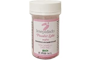 LESEPIDADO SRL Colorante alimentare in polvere liposolubile 3g Rosa. Per colorare masse grasse, creme, cioccolato e pasta di zucchero. Usalo puro per decorare con pennello o diluito con alcool alimentare