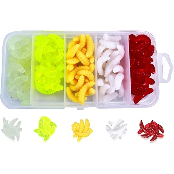 SGERUFZ 30 Esche TPE Per Trote - Con Aroma Aglio, Movimento Realistico Per Pesca In Lago - Foto 4