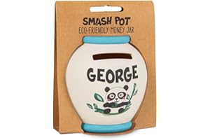 History & Heraldry Personalised Bamboo Smash Pot Money box (George)