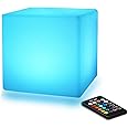Mr.Go 6" LED Night Light for Kids Mood Light Cube with Remote Control, 8 Dimmable Brightness, 16 Warm Light, 4 Colour Changing Light Modes, USB Rechargeable Bedside Lamp Table Light for Baby Bedroom