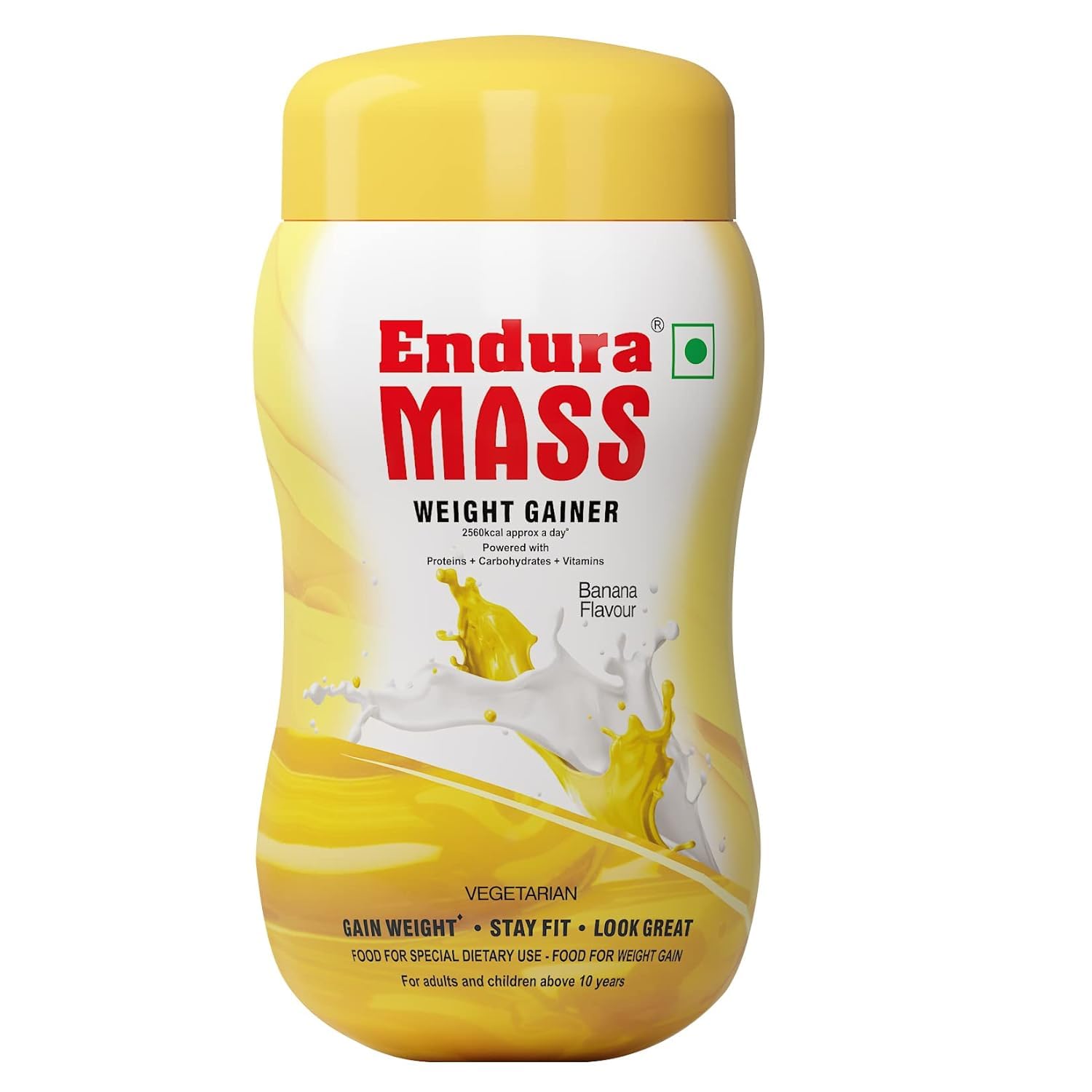 Endura Mass Weight Gainer Powder 500g Banana Flavour | Unique blend of 3 Sources of Protein, Carbs, Vitamins & Essential Mine